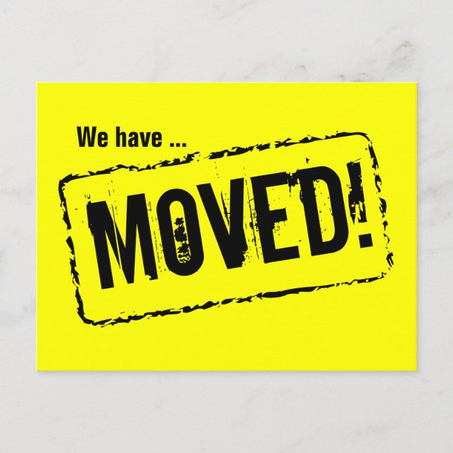 Moving postcards with attention getting colors (Front)