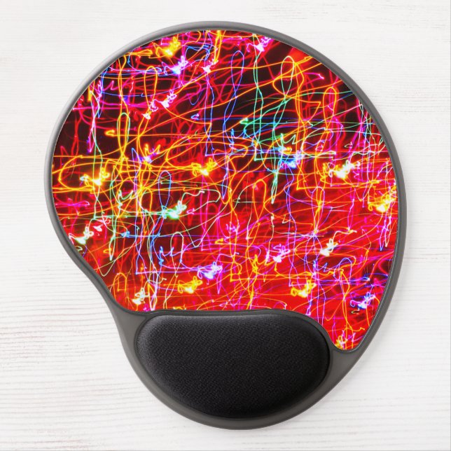Moving Rainbow Lights Gel Mouse Pad (Front)