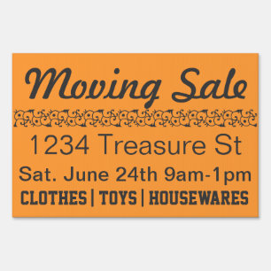 Moving sale chic sign
