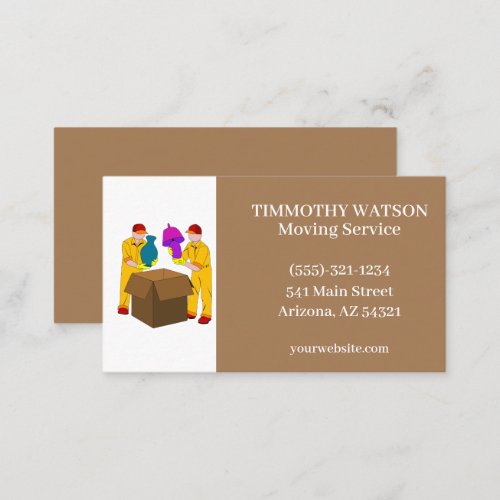 Moving Service  Business Card