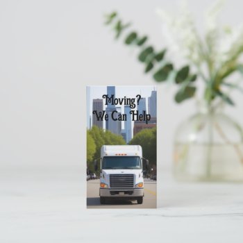 Moving Service City Movers Business Card by businessCardsRUs at Zazzle