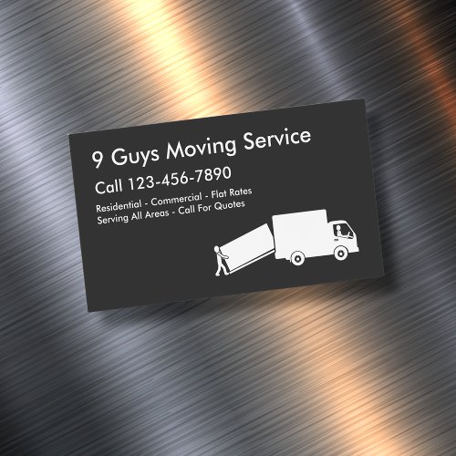 Moving Service Modern Business Magnets