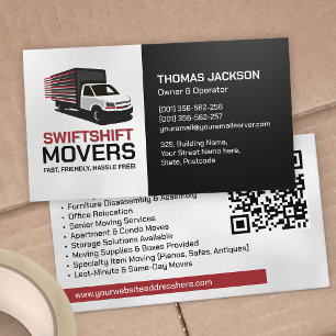 Moving Services - Relocation  Business Card