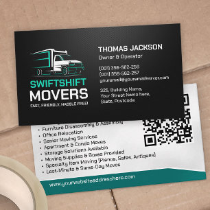 Moving Services - Relocation  Business Card