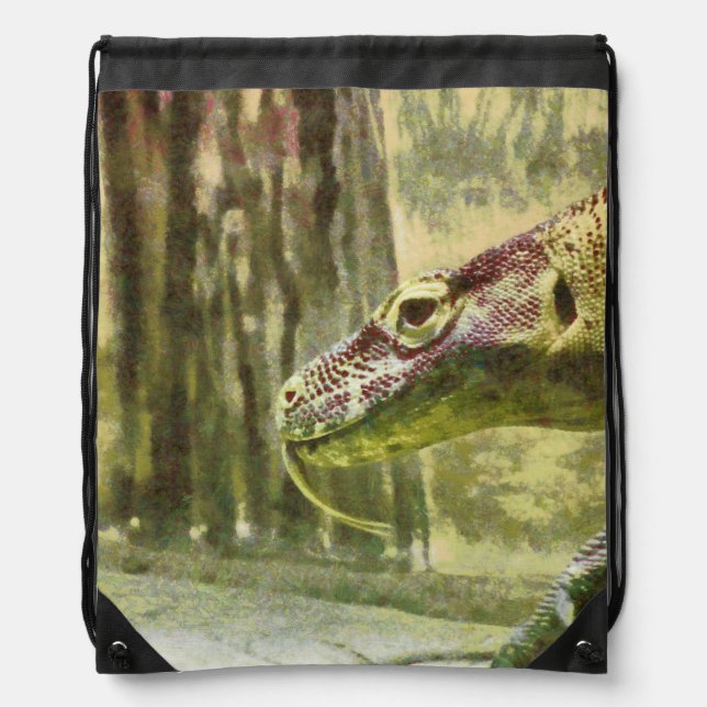 Moving slowly and deliberately drawstring bag (Front)