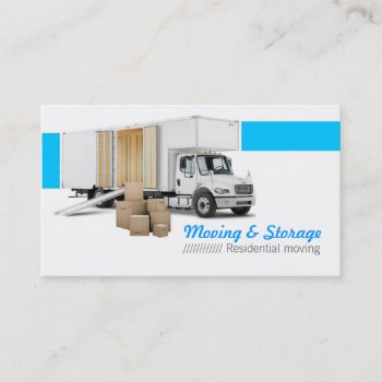 Moving & Storage Business Card by KeyholeDesign at Zazzle