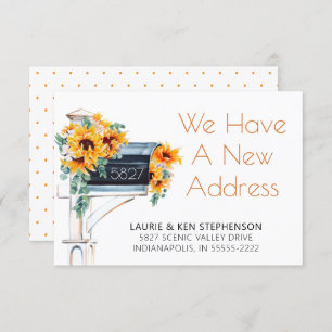 Moving Sunflowers Eucalyptus Mailbox Watercolor