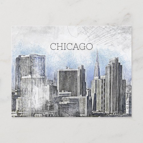 MOVING TO CHICAGO RELOCATION POSTCARD