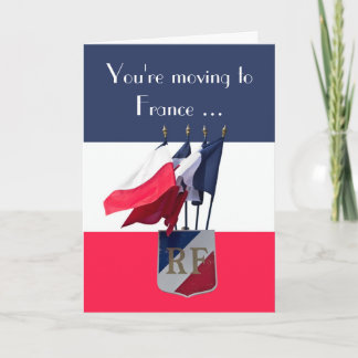 Moving to France Good Luck Card
