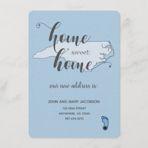Moving to New Address Home Sweet Home NC Invitation