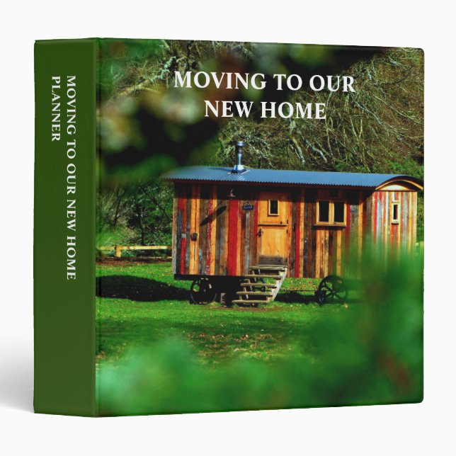 Moving to new home add own photos planner 3 ring binder (Front/Spine)