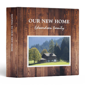 Moving to new home family photo 3 ring binder