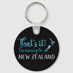 MOVING TO NEW ZEALAND KIWI PAUA KEYCHAIN