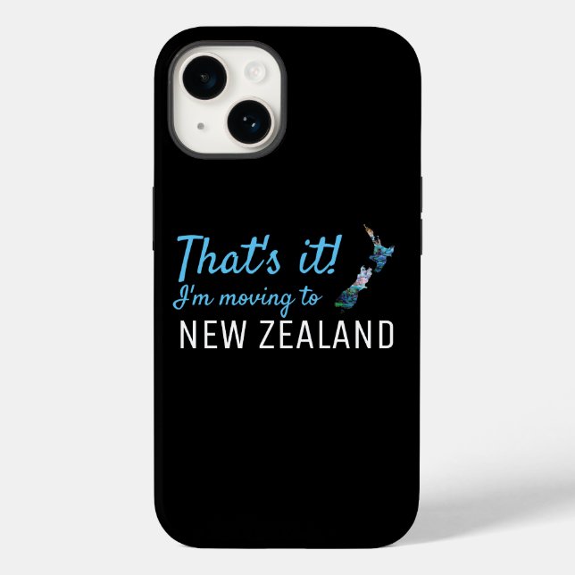 MOVING TO NEW ZEALAND PAUA CUSTOMIZABLE Case-Mate iPhone CASE (Back)