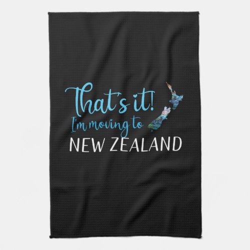 MOVING TO NEW ZEALAND PAUA KITCHEN TOWEL