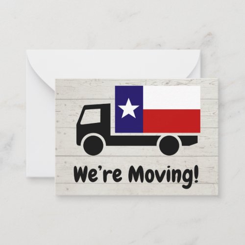 Moving to Texas card