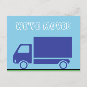 Moving Truck Custom Moving Announcement Postcard