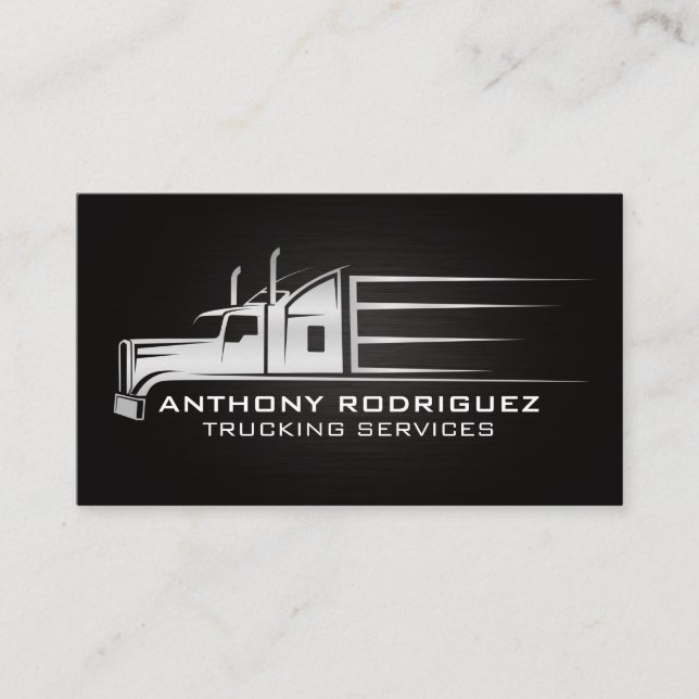 Moving Truck Illustration | Transport Business Card (Front)