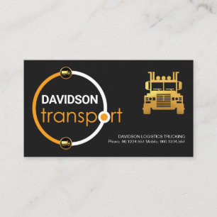 Moving Truck Location Orbit Trucker Business Card