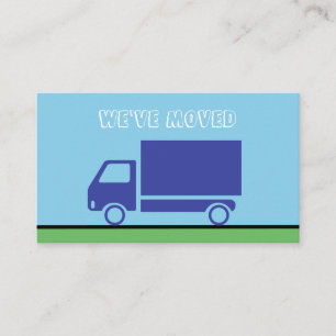 Moving Truck Moving Announcement Address Insert