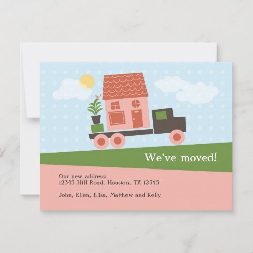 Moving Truck WeÃ¢â‚¬â„¢ve Moved Card Custom Invite