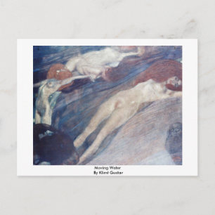 Moving Water By Klimt Gustav Announcement Postcard
