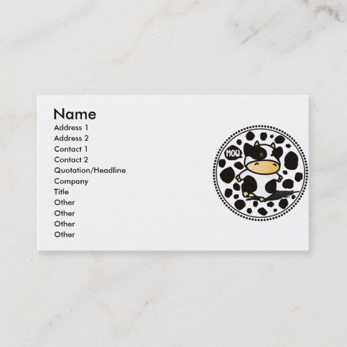 MOW BUSINESS CARD TEMPLATES