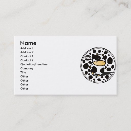 Customizable MOW BUSINESS CARD TEMPLATES