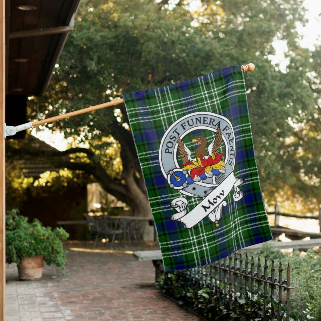 Mow Clan Badge Tartan Flag Scottish (In SItu)
