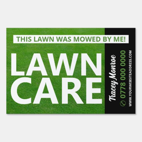 Mowed Lawn Lawn Care Services Advertising Sign
