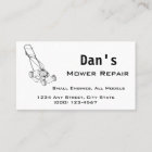 Mower and Small Engine Repair Business Card