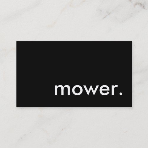 mower. business card templates