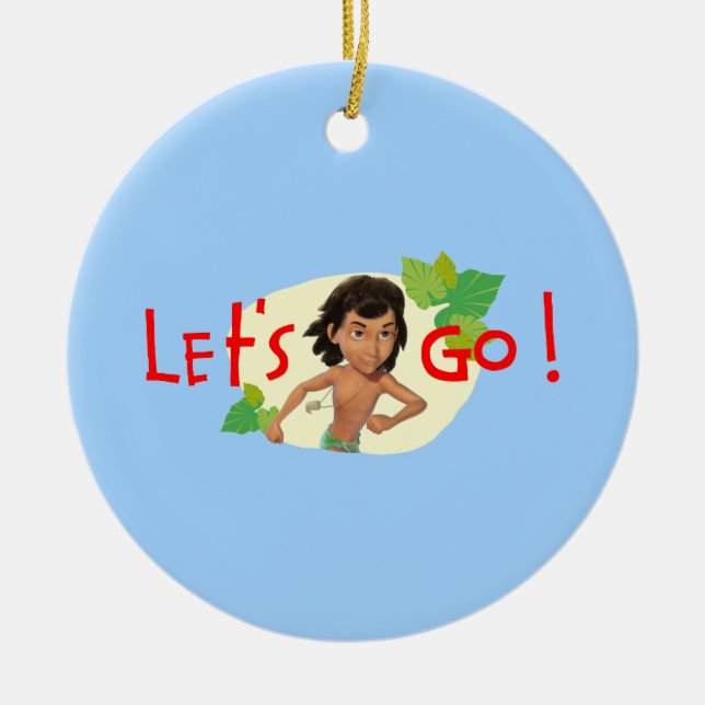 Mowgli 2 ceramic ornament (Front)