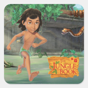 Mowgli 3 square sticker