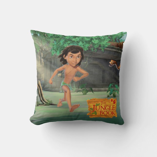 Mowgli 3 throw pillow (Front)