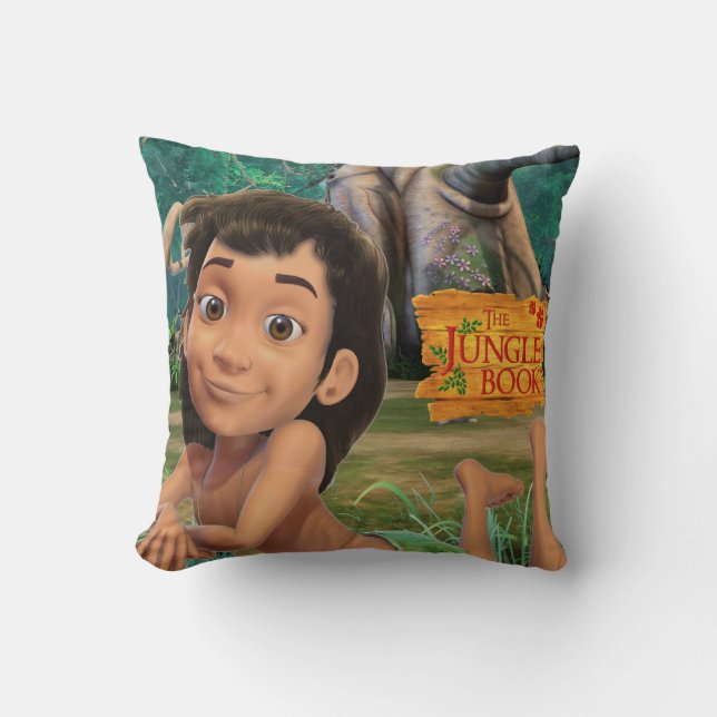 Mowgli 4 throw pillow (Front)