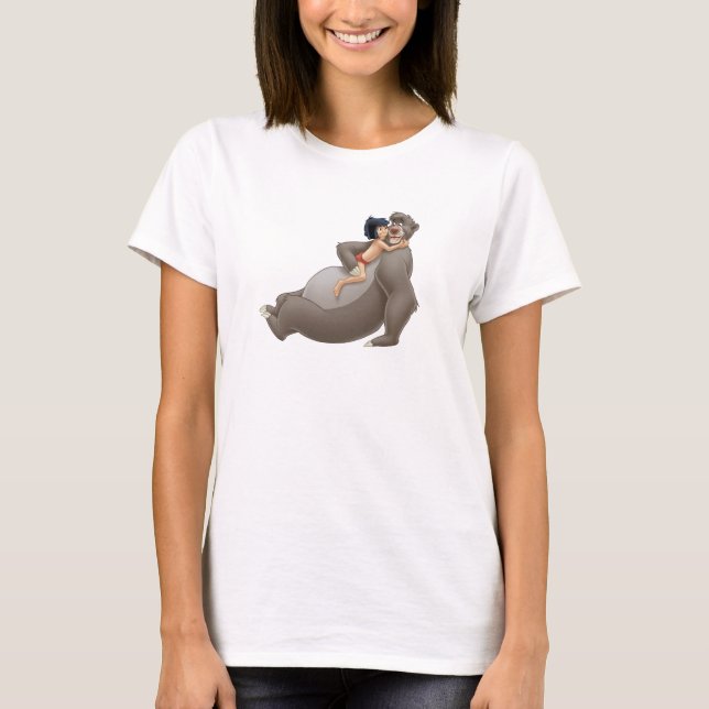 Mowgli Hugs Baloo Disney T-Shirt (Front)