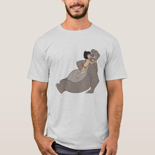 Mowgli Hugs Baloo Disney T-Shirt (Front)