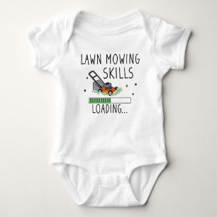 Mowing Baby   Lawn Mowing Skills Loading, Gardener Baby Bodysuit