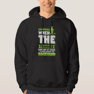 Mowing Lawn Landscaping Trimmer Hoodie