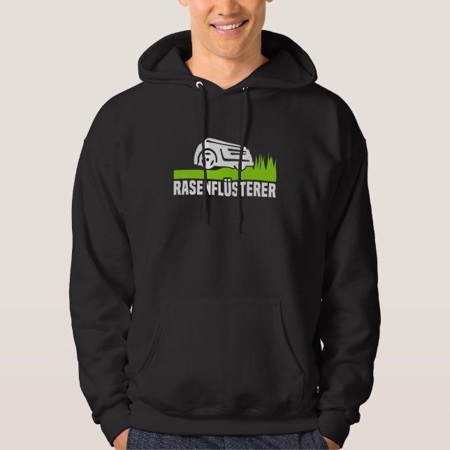 Mowing Robot Slogan Lawn Robot Lawn Mower Robot Fu Hoodie (Front)