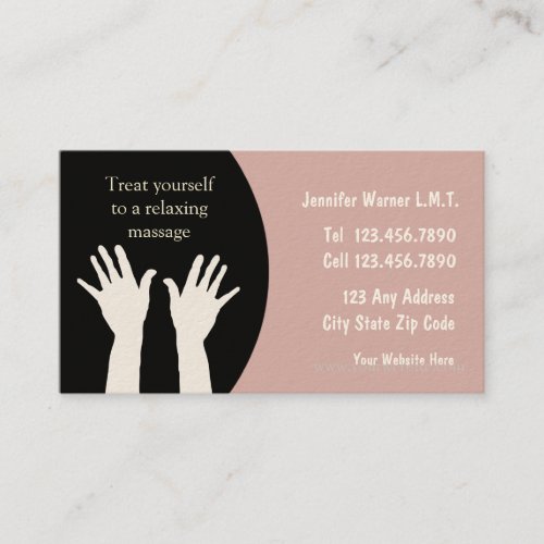 Moxern Massage Business Card