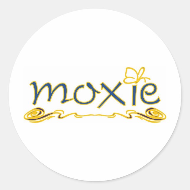 Moxie Classic Round Sticker (Front)