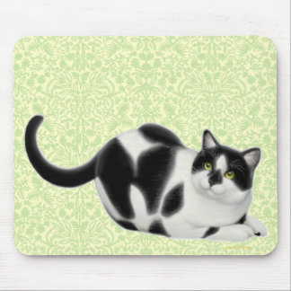 Moxie the Tuxedo Cat Mousepad