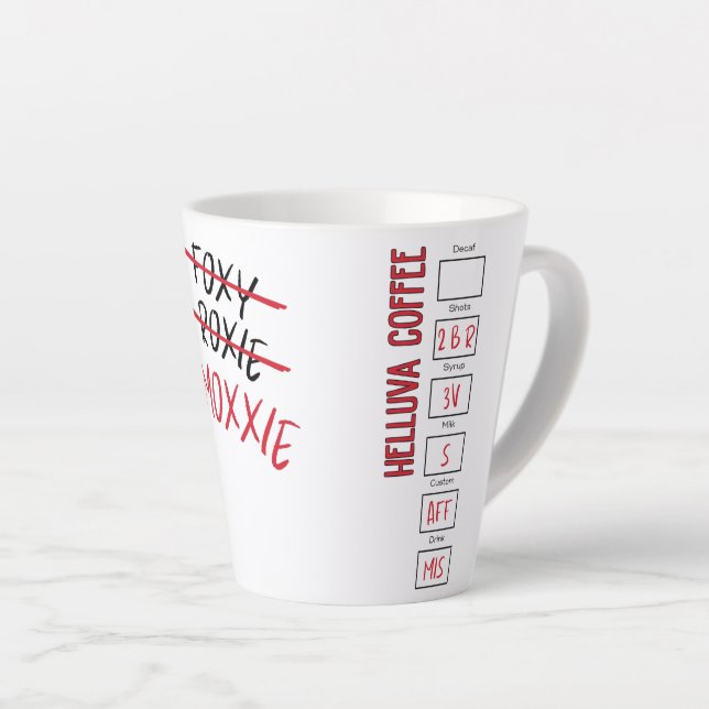 Mox's Misto - Latte Mug (Right Angle)