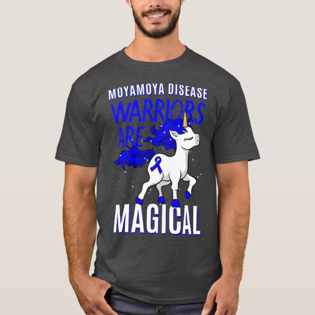 Moyamoya Disease Warrior Disorder Blood Vessel T-Shirt (Front)
