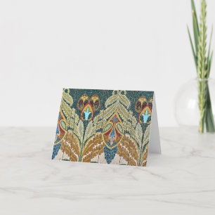Mozaic Detail Sant Pau Barcelona Letterpress Thank You Card