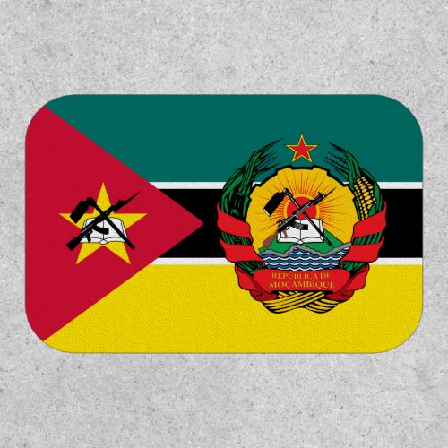 Mozambican Flag  Emblem Flag of Mozambique Patch