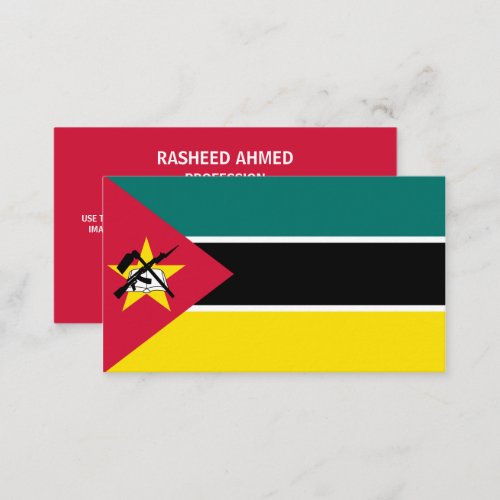 Mozambican Flag Flag of Mozambique Business Card