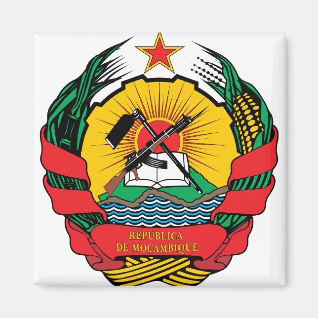 Mozambique Coat of Arms detail Magnet (Front)